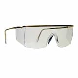 CREWS #99110 ZX METAL SAFETY GLASS GOLD FRAME CLEAR LENS