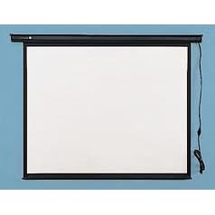 QRT770S Electronic Projection Screen, 70x70, White Screen by Quartet