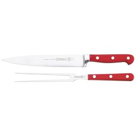 Mundial 5100 Series 2-Piece Carving Set, Red