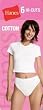 6 PACK Hanes Her Way WHITE Cotton Hi-Cut Panties - Best Sellers and Classic!