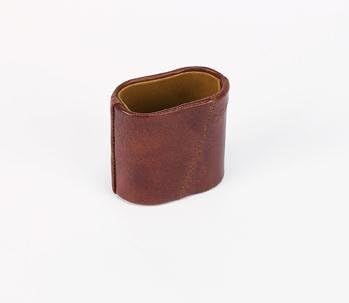 Patched Genuine Leather Dice Cup