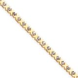 14k Diamond Xs Tennis Bracelet - 7 Inch