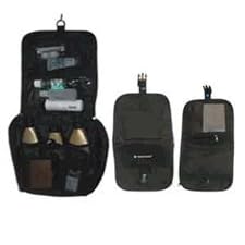 Samsonite Hanging Travel Kit W/Waist Bag & Clock ~ Overnight Toiletry Bag ~ Travel Documents Case ~ Black In Color