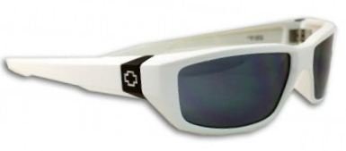 SPY DIRTY MO WHITE GREY PLASTIC SUNGLASSES