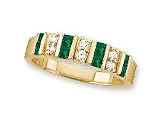 14kt. Gold, Emerald & Diamond Ring