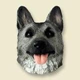 Refrigerator Magnets - German Shepherd Black / Silver