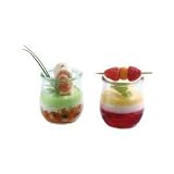 8x WECK / Weck / Weckglas Mini-Tulpe, Inhalt 220 ml, Ă/H mm 60 / 80