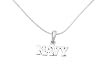 Sterling Silver Armed Services Navy Pendant with Snake Chain