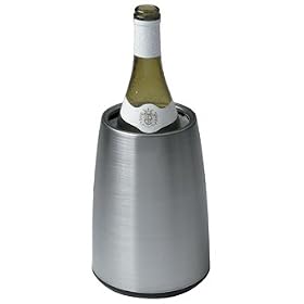 Vacuvin Rapid Ice Elegant Wine Cooler Elegant Stainless Steel Silver 20 cm x 14.5 cm 14.5 cm