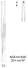 Narrow Tissue Forceps - Narrow Tip, 1:2 Teeth, Straight, 6 1/4 inch , 16 cm - 1 ea