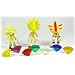 Sonic the Hedgehog Action Figure 3Pack Super Silver, Super Sonic Super Shadow Includes 7 Chaos Emeralds_s-1