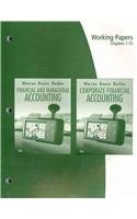 Working Papers, Chapters 1-15 for Warren/Reeve/Duchac's Corporate Financial Accounting, 10th and Financial & Managerial Accounting, 10th