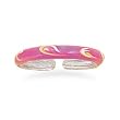 Pink with Swirl Enamel Toe Ring