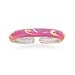 Pink with Swirl Enamel Toe Ring