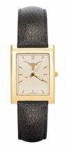 Texas Longhorns Gold Plated Men's Elite Dress Watch with Leather Strap