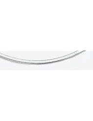 4mm Light Reversible Omega Necklace 20"