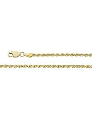 Diamond Cut Rope Chain 14K Gold Yellow Ch513 20 Inch