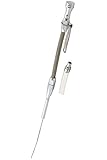 Mr. Gasket 9705G Polished Aluminum/Braided Dipstick for 1980-Up SBC