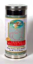 1.5 oz Organic Baihao Yinzhen White Tea in a Galvanized Tin - Organic White Teas by Chai Beverages