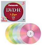 Panasonic LM-RF47LS5 DVD-R 4倍速対応 5色5枚組