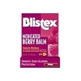 Blistex Medicated Lip Balm, SPF 15, Berry, .15-Ounce Tubes (Pack of 24)
