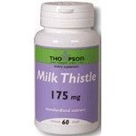 Thompson Milk Thistle Extract ( 60 caps, 175 mg ) (Promote healthy liver function) ( Eight Pack)
