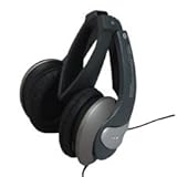Compucessory 55226 Foldable Noise Cancelling Audio Headset w/5' Cord, Gray/Silver Category: Audio Headsets
