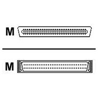 IBM 01K8027 2-Meter 68 pin VHDCI to 68 pin HD D-Sub External SCSI Cable