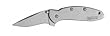 Kershaw Chive Ken Onion Folding Knife Stainless Plain Mod Drop Point Frame Lock/Pocket Clip 1.938" Steel Box