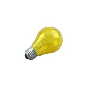 GE 49728-6 Party Light A19 Bulb, Yellow, 25-Watt, 6-Pack by General Electric