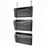 Search : Expressions Wire Mesh 3 Pack Hanging Wall Panel/Partition File, Black (ELD21961) Category: Hanging Wall Files