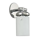 Review Sea Gull Lighting 41044-05 / Sea Gull Lighting 41044-05 Bliss One-Light Vanity, Chrome Finish with Cased Opal Etched Glass