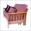 August Lotz Monticello Hardwood Futon Chair Frame in Medium Oak Finish