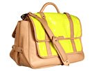L.A.M.B. Cut Vinyl Satchel Handbags - Yellow