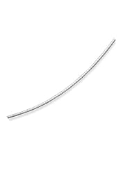 Genuine Elegante Necklace. 16" 2mm Domed Omega Necklace. 100% Satisfaction Guaranteed.