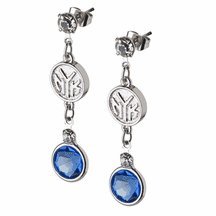 Logoart New York Knicks Crystal Earrings