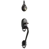 Schlage F58SK BOW 622 Bowman Handleset, Matte Black with SecureKey