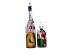 ArtisanStreet's Fruit Pour Bottle & Soap Dispenser Set Features Bright Red Cherries, Golden Pears & Apricots and Green Apples. Set of Two Bottles. Use For Oil, Soap, Lotion. Made to Order & Signed by Artisan.