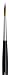 da Vinci Watercolor Series 35 Maestro Paint Brush, Round Long Taper Kolinsky Red Sable, Size 4 (35-04)