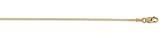 14k Gold Plate Yellow Gold 1.4mm Snake Chain Necklace, 18"