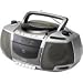 Coby CX-CD248 Portable Boombox with CD Player, Cassette Deck, and AM/FM Tuner