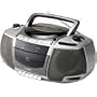 Coby CX-CD248 Portable Boombox with CD Player, Cassette Deck, and AM/FM Tuner