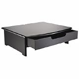 Rolodex 82430 Wood Tones Monitor Stand, 15W X 13D, Black