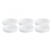 HIC Porcelain 4.5-by-1-Inch Round Quiche/Cr?me Brulee Dishes, Set of 6