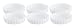 HIC Porcelain 4.5-by-1-Inch Round Quiche/Cr�me Brulee Dish, Set of Six