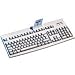 Cherry G83-6700 LQBDE Tastatur PS/2 105 Tasten MS W95 D +Chipkartenleser Weiss