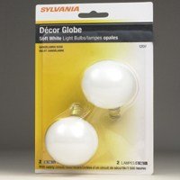 Sylvania Lighting 60WWHT/G16.5/CAN2 Incandescent Decorative Bulbs 60w (Pack of 6) On Sale