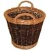 Medium Golden Two Tone Log Basket