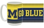 Michigan Wolverines (Go Blue) 15oz Ceramic Mug