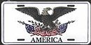 America Eagle License Plate
